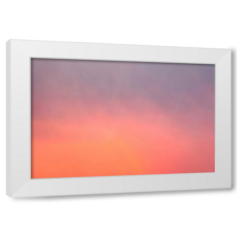 Sunset Sky I White Modern Wood Framed Art Print by Millet, Karyn