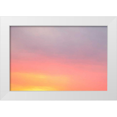 Sunset Sky II White Modern Wood Framed Art Print by Millet, Karyn