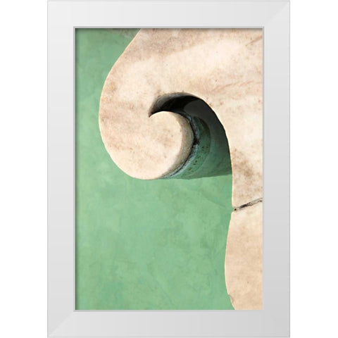 Stonework Detail IV White Modern Wood Framed Art Print by Millet, Karyn