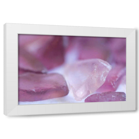 Sea Glass White Modern Wood Framed Art Print by Millet, Karyn