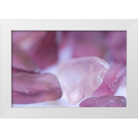 Sea Glass White Modern Wood Framed Art Print by Millet, Karyn