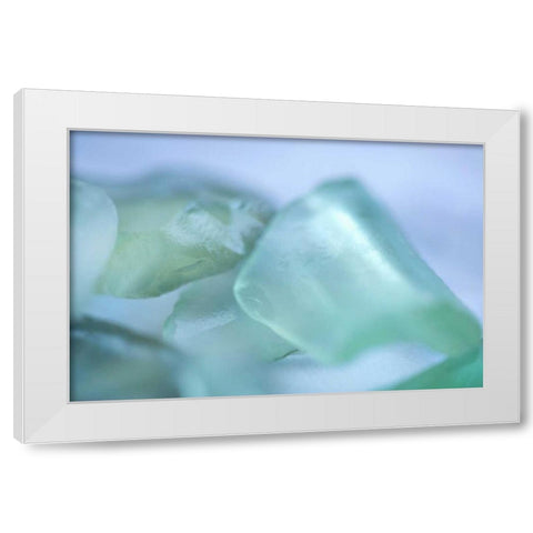 Sea Glass IV White Modern Wood Framed Art Print by Millet, Karyn