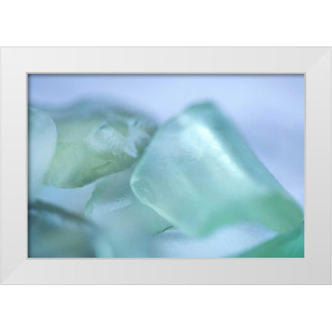 Sea Glass IV White Modern Wood Framed Art Print by Millet, Karyn
