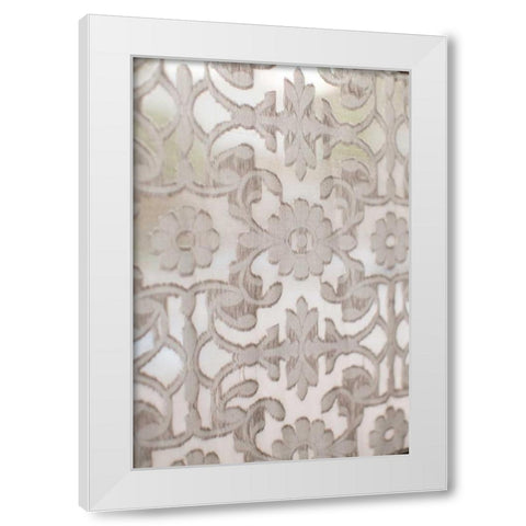 Tapestry White Modern Wood Framed Art Print by Millet, Karyn