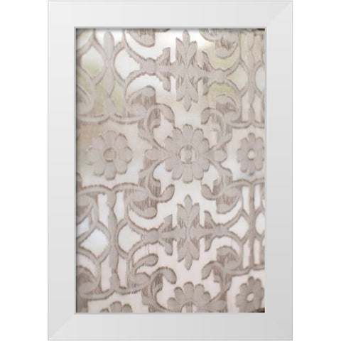 Tapestry White Modern Wood Framed Art Print by Millet, Karyn