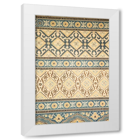 Mosaic I White Modern Wood Framed Art Print by Millet, Karyn
