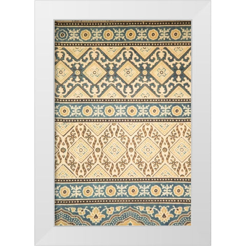 Mosaic I White Modern Wood Framed Art Print by Millet, Karyn