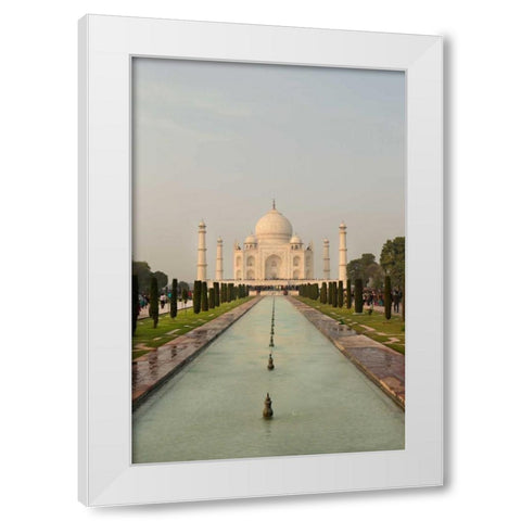 Taj Mahal White Modern Wood Framed Art Print by Millet, Karyn