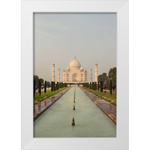 Taj Mahal White Modern Wood Framed Art Print by Millet, Karyn