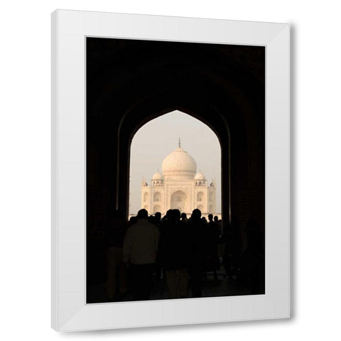 Taj Mahal II White Modern Wood Framed Art Print by Millet, Karyn