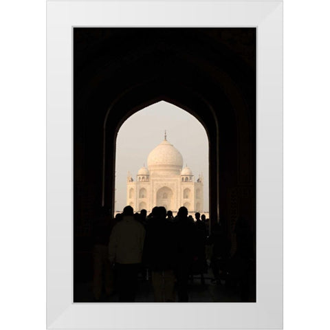 Taj Mahal II White Modern Wood Framed Art Print by Millet, Karyn