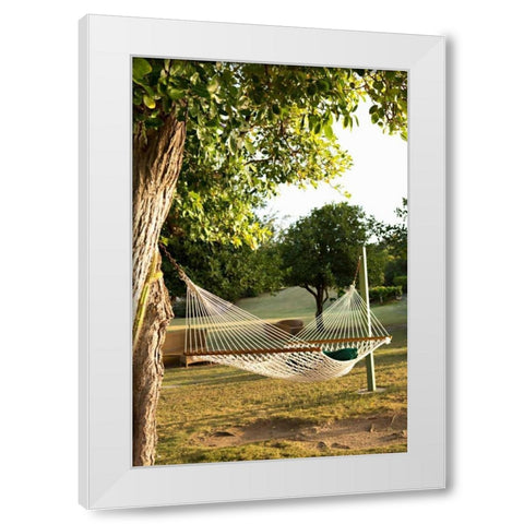 Open Hammock White Modern Wood Framed Art Print by Millet, Karyn