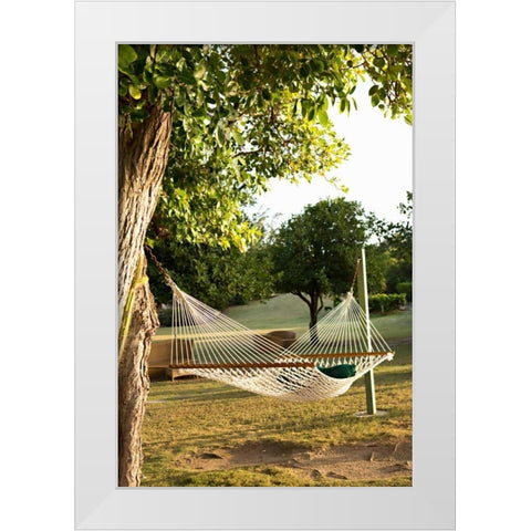 Open Hammock White Modern Wood Framed Art Print by Millet, Karyn