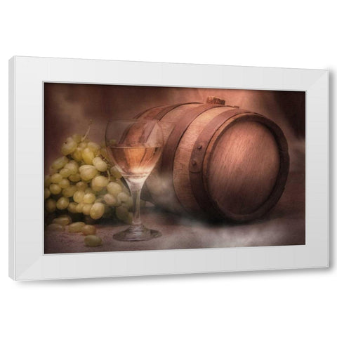Vintage Wine White Modern Wood Framed Art Print by McNemar, C. Thomas