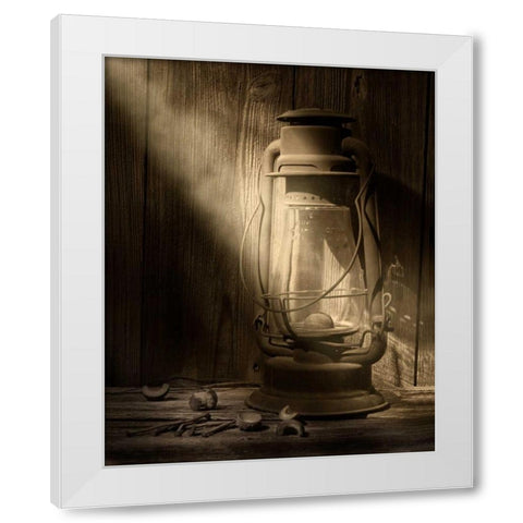 Yesterdays Light White Modern Wood Framed Art Print by McNemar, C. Thomas