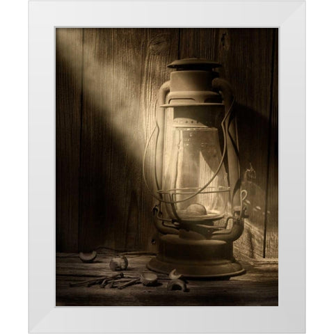 Yesterdays Light White Modern Wood Framed Art Print by McNemar, C. Thomas