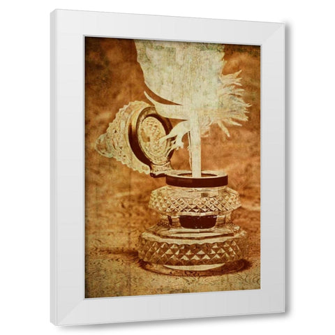 Inkwell III White Modern Wood Framed Art Print by McNemar, C. Thomas