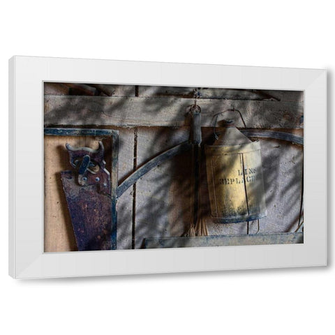 Out in the Barn I White Modern Wood Framed Art Print by McNemar, C. Thomas