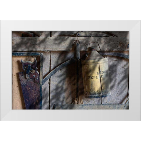 Out in the Barn I White Modern Wood Framed Art Print by McNemar, C. Thomas
