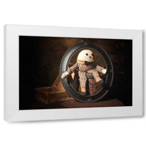 Humpty Dumpty White Modern Wood Framed Art Print by McNemar, C. Thomas