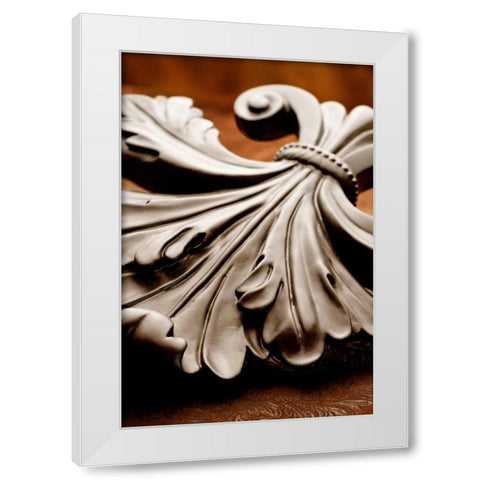 Fleur de Lis I White Modern Wood Framed Art Print by McNemar, C. Thomas