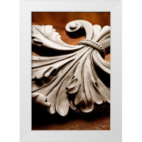 Fleur de Lis I White Modern Wood Framed Art Print by McNemar, C. Thomas