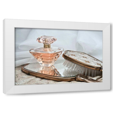 Perfume Bottle II White Modern Wood Framed Art Print by McNemar, C. Thomas