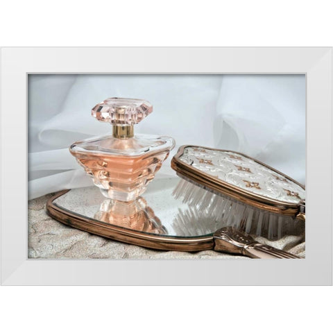 Perfume Bottle II White Modern Wood Framed Art Print by McNemar, C. Thomas