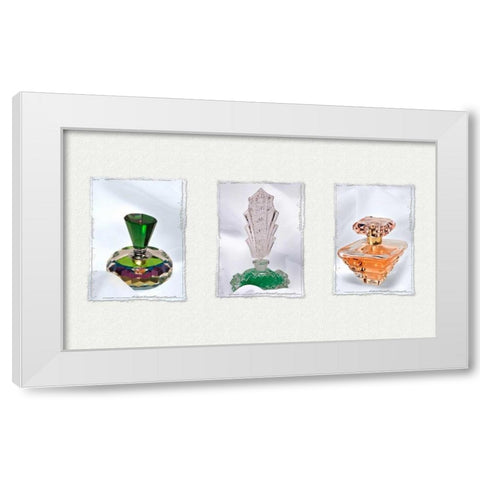 Perfume Triptych II White Modern Wood Framed Art Print by McNemar, C. Thomas