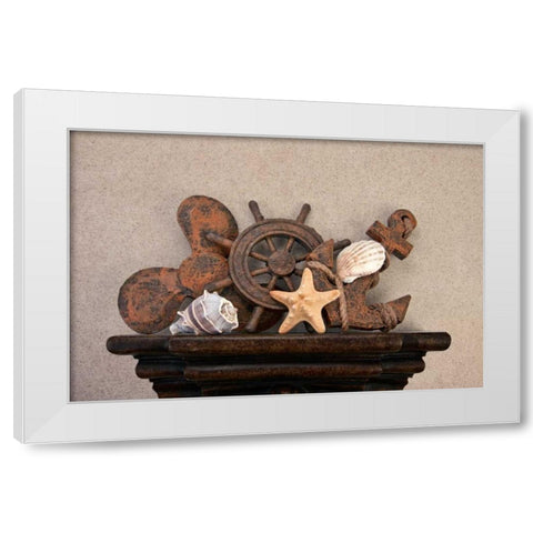 Nautical Still Life I White Modern Wood Framed Art Print by McNemar, C. Thomas