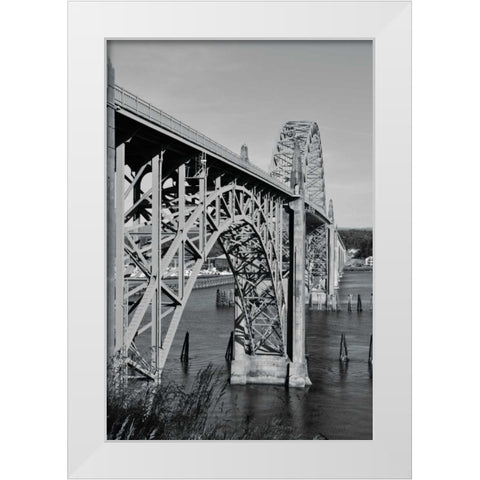 BW St. Johns Arches II White Modern Wood Framed Art Print by Moore, Brian