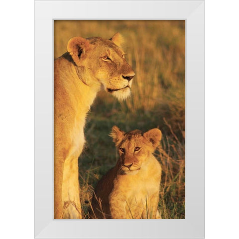 My Mom and I White Modern Wood Framed Art Print by Parker, Susann