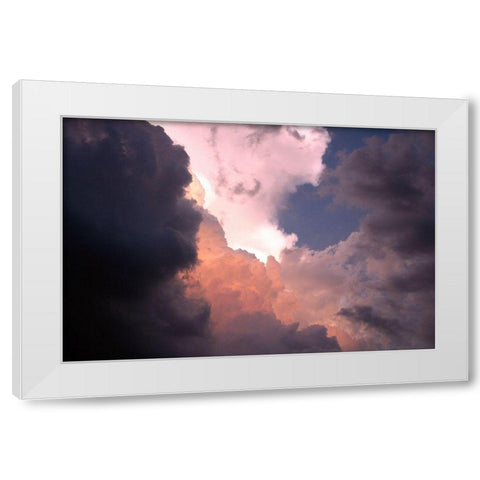 Brewing White Modern Wood Framed Art Print by Putman, Tammy