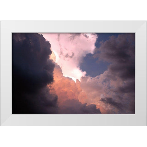 Brewing White Modern Wood Framed Art Print by Putman, Tammy