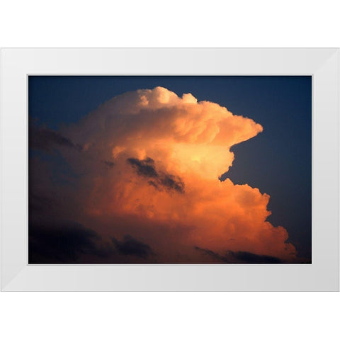 Build Up White Modern Wood Framed Art Print by Putman, Tammy