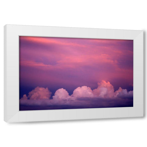 Majestic Sky White Modern Wood Framed Art Print by Putman, Tammy