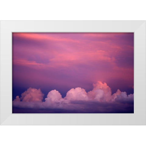 Majestic Sky White Modern Wood Framed Art Print by Putman, Tammy