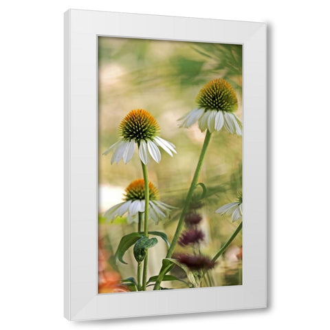 White Cones II White Modern Wood Framed Art Print by Putman, Tammy