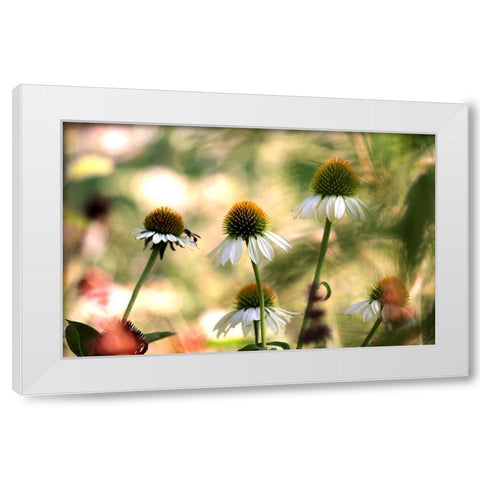 White Cones III White Modern Wood Framed Art Print by Putman, Tammy
