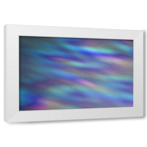 Ripples of Color I White Modern Wood Framed Art Print by Putman, Tammy