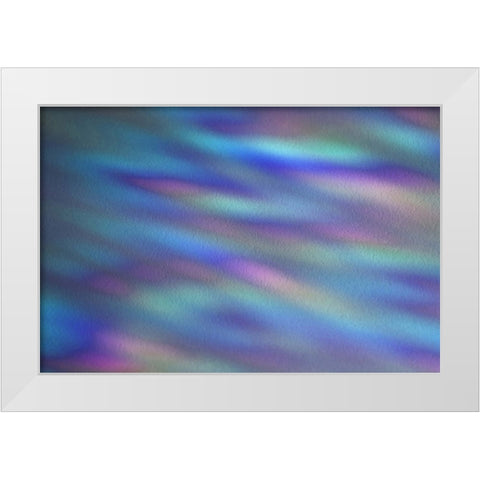 Ripples of Color I White Modern Wood Framed Art Print by Putman, Tammy