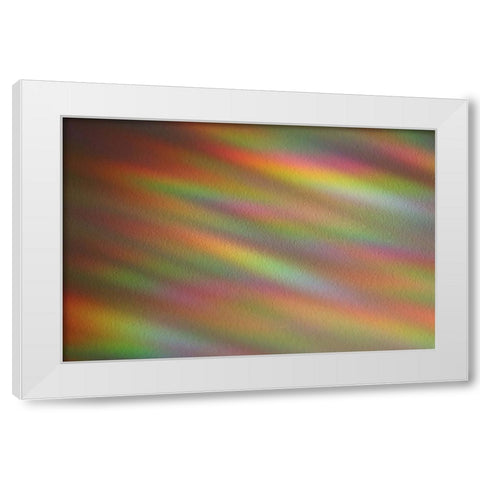 Ripples of Color II White Modern Wood Framed Art Print by Putman, Tammy