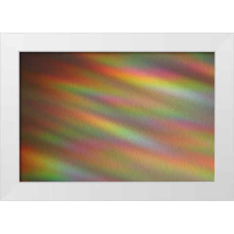 Ripples of Color II White Modern Wood Framed Art Print by Putman, Tammy