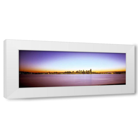 From Elliott Bay I White Modern Wood Framed Art Print by Stefko, Bob