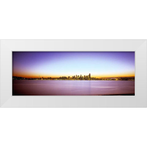 From Elliott Bay I White Modern Wood Framed Art Print by Stefko, Bob
