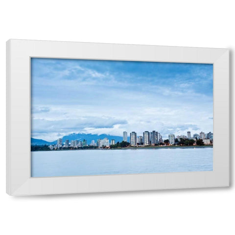 False Creek III White Modern Wood Framed Art Print by Stefko, Bob