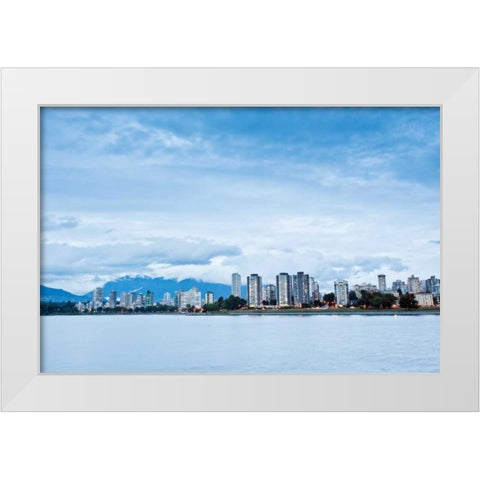 False Creek III White Modern Wood Framed Art Print by Stefko, Bob