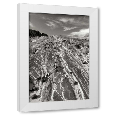Apache Sandstone BW White Modern Wood Framed Art Print by Taylor, Douglas