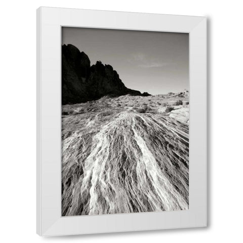 Fiery Sandstone BW White Modern Wood Framed Art Print by Taylor, Douglas