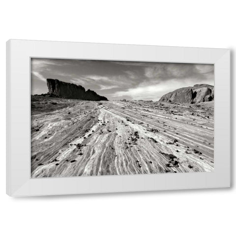 Sands of Time I BW White Modern Wood Framed Art Print by Taylor, Douglas